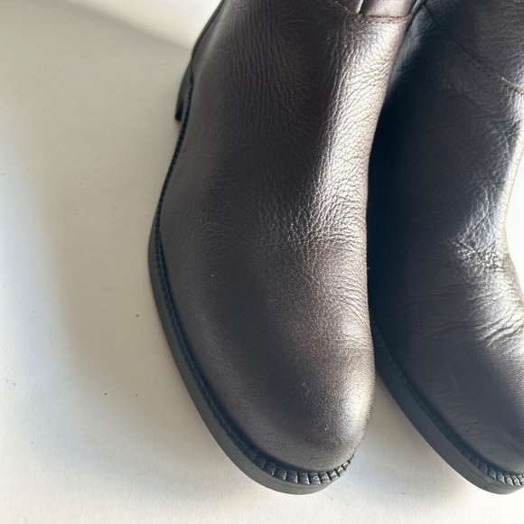 Franco Sarto Chocolate Brown Genuine Leather Knee High Boots size 9 - Picture 5 of 16